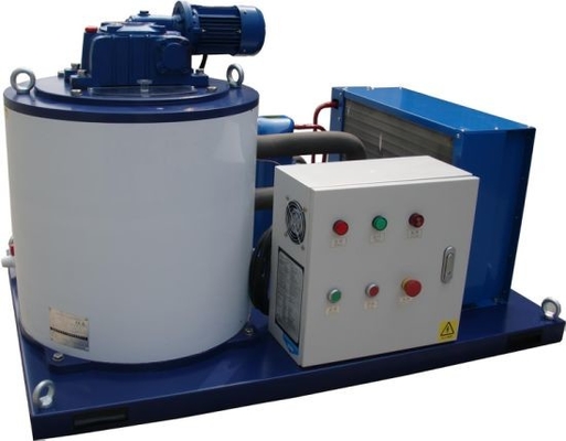 China Fábrica 1 Ton Commercial Flake Ice Machine de ECOICE con almacenaje del hielo con buena calidad proveedor