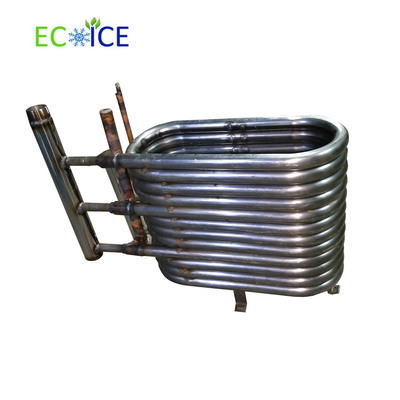 China Evaporador del tubo de cobre del cambiador 10 kilovatios para el evaporador del refrigerador de agua del mar proveedor