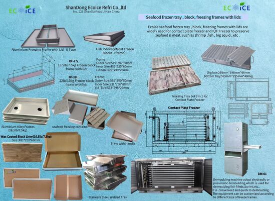 Freezing Aluminium Tray and Basket made from high strength aluminum alloy for rapid freezing and easy cleanup after