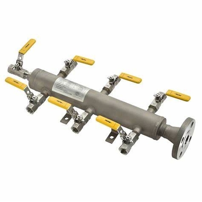 Air source distributor, stainless steel air manifold