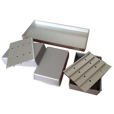 Custom Design Spot Welding Recyclable Food Grade Rectangle Aluminum Seafood Container Freezing Tray with Lids