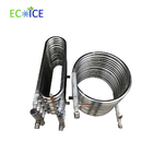 Leak Proof Double Wall Corrugated Pipe Copper Coaxial Coil Condenser for Heat Pump in Food Processing