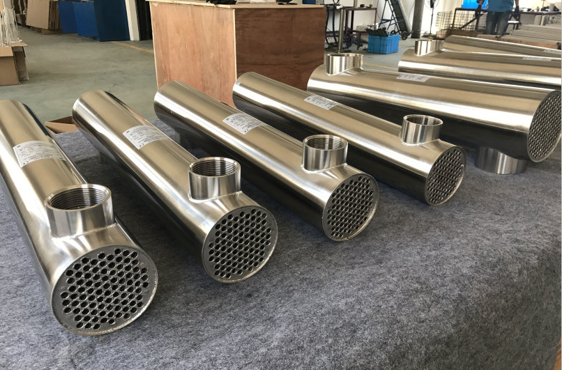 High Quality Corrosion Resistance Heat Exchanger Stainless Steel Swimming Pool Tube Pool Heat Exchanger for Swimming Pool Spa